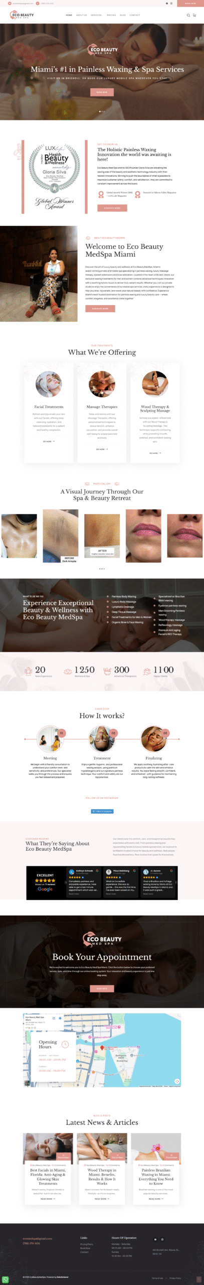Eco Beauty Med Spa website