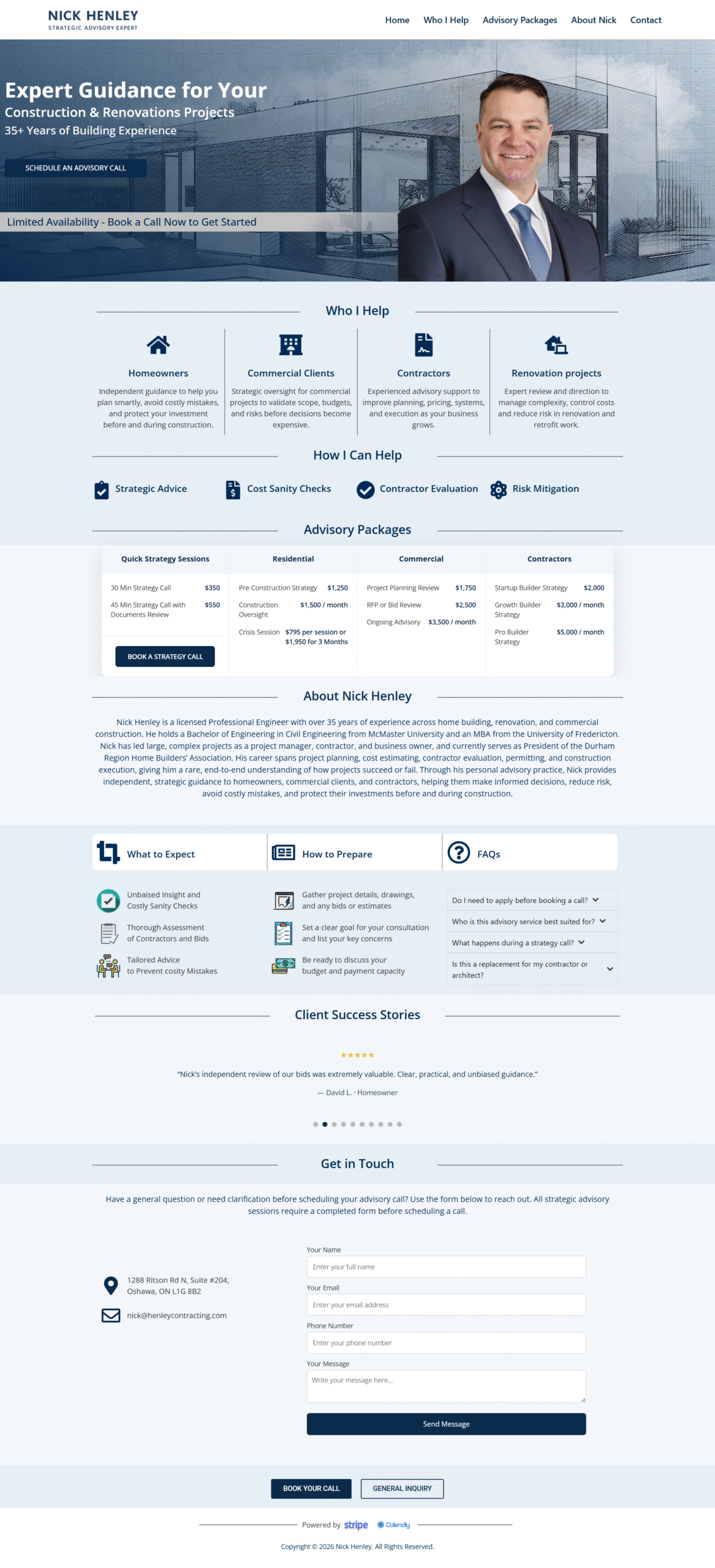 Nick Henley website