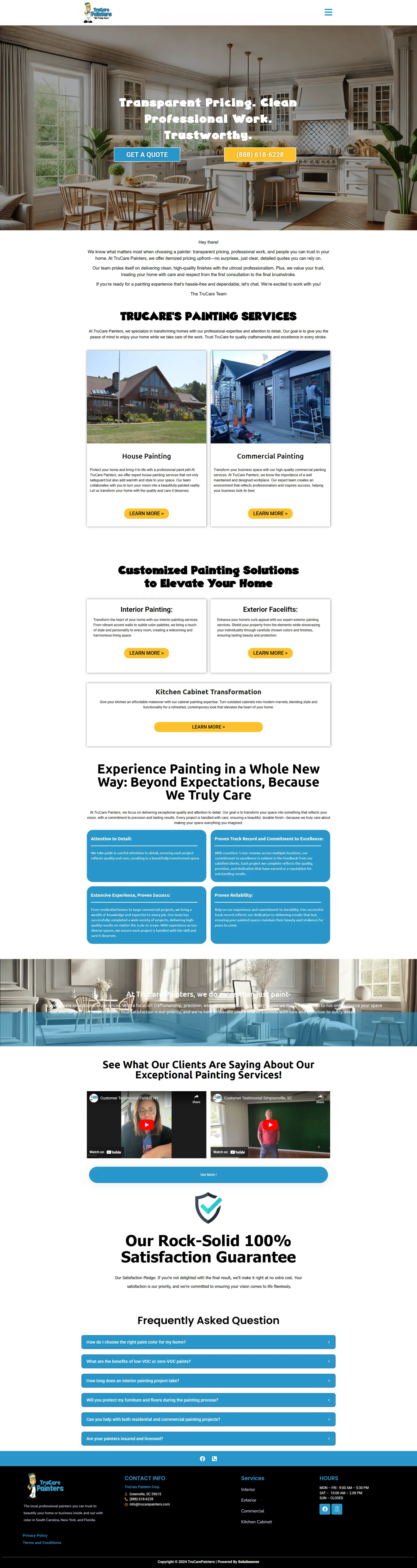 TruCare Painters website